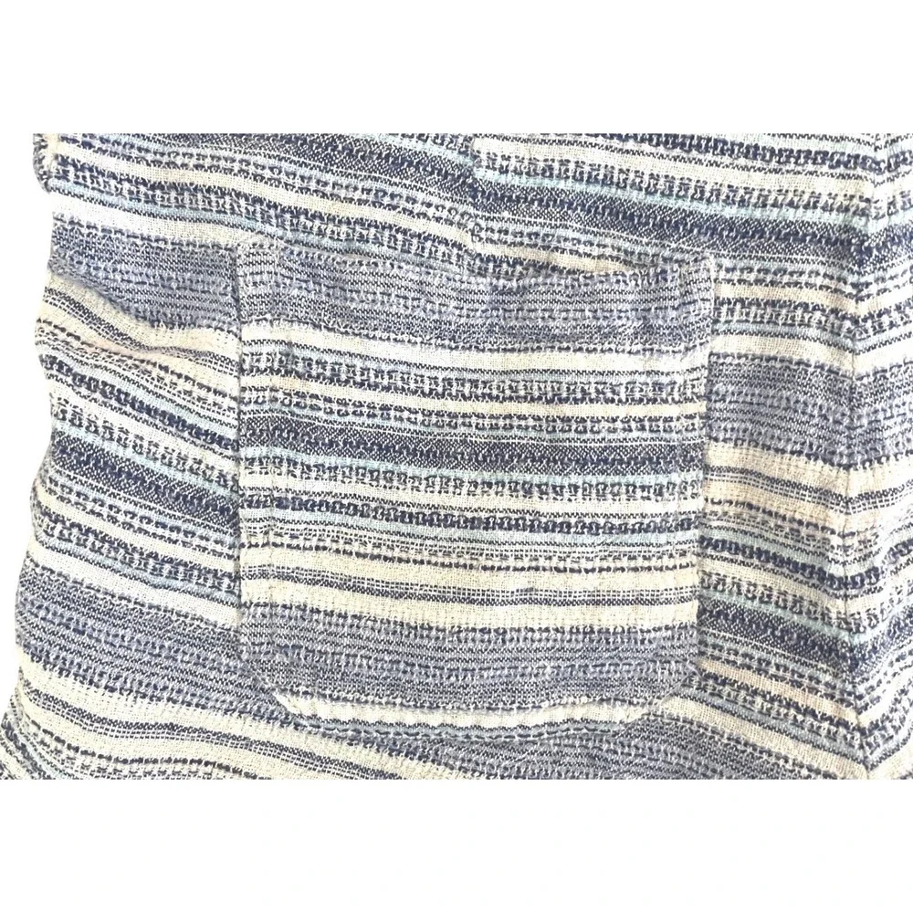 Rewind‎ Blue White Striped Linen Blend Shorts Coastal Beach Boho RP4245QDRW M